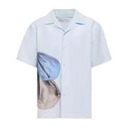 Geborduurd shirt met korte mouwen in lichtblauw JW Anderson , Blue , H...