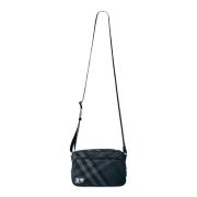 Ruit Motief Crossbody Tas Burberry , Black , Heren