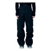 Gestructureerde Cargo Broek Gemaakt in Italië Rick Owens , Black , Her...