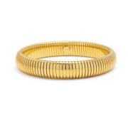 12mm Women's Gold Stretch Bangle Nialaya , Yellow , Dames