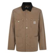 Klassieke Chore Coat Carhartt Wip , Brown , Heren