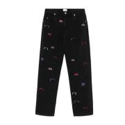 Zwarte Juro Jeans met Decoratieve Stiksels Isabel Marant , Black , Dam...