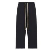 Zwarte Heavy Fleece Relaxte Sweatpants Fear Of God , Black , Dames