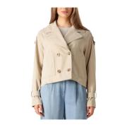 Korte Trenchcoat in Beige Beaumont , Beige , Dames