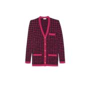 Klassieke Leren Jas Saint Laurent , Red , Dames