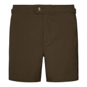 Groene Zwemkleding Ss25 Stijlvolle Shorts Tom Ford , Green , Heren