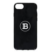 Logo Print Plastic iPhone Hoesje Balmain , Black , Dames