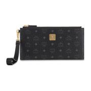 Aren Pouch in Visetos met polsband MCM , Black , Dames