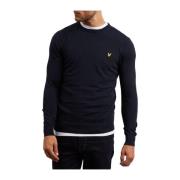 Crew Jumper Merino Kn400Vc-Z271 Lyle & Scott , Blue , Heren