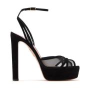 Stijlvolle Zomer Sandalen voor Vrouwen Aquazzura , Black , Dames