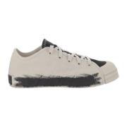 Witte Zwarte Sneakers Ronde Neus Vetersluiting Y-3 , White , Heren