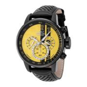 Racing Quartz Horloge - Gele Wijzerplaat Invicta Watches , Black , Her...