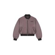 Vintage Retro Logo Bomber Jack Olaf Hussein , Pink , Dames