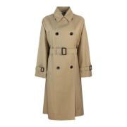 Katoenpolyesterjas Max Mara , Brown , Dames