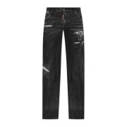 Jeans Sharpei Flared Bootcut Dsquared2 , Black , Heren