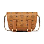 Aren Messenger Tas in Visetos MCM , Brown , Dames