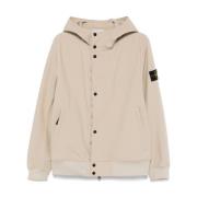 Beige buitenkleding jas Stone Island , Beige , Heren