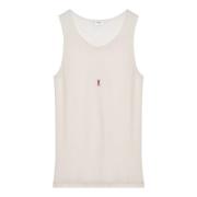 Stijlvolle Tanktop Saint Laurent , Beige , Dames