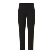 Slim Fit Viscose Sigarettenbroek Twinset , Black , Dames