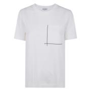 Klassiek Zak T-shirt Brunello Cucinelli , White , Dames