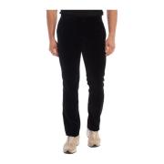 Fluwelen broek voor verfijnde stijl Emporio Armani , Black , Heren