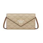 Luchtportemonnee voor Crossbody in Lauretos MCM , Beige , Dames