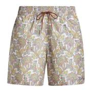 Witte bloemen paisley zwemshorts Etro , Multicolor , Heren