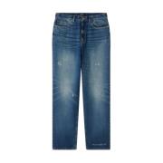 Indigo Wash Rechte Pijp Jeans A.p.c. , Blue , Heren