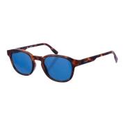 Ovale Spiegel Lens Acetaat Zonnebril Lacoste , Brown , Dames