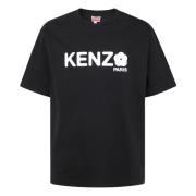 Bloemen Oversized Modetop Kenzo , Black , Heren