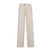 Stijlvolle Moonbeam Broek Freequent , Beige , Dames