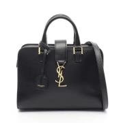 Pre-owned Leather handbags Yves Saint Laurent Vintage , Black , Dames