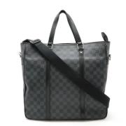 Pre-owned Canvas totes Louis Vuitton Vintage , Black , Heren