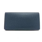 Pre-owned Leather wallets Louis Vuitton Vintage , Blue , Dames