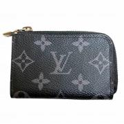 Pre-owned Canvas wallets Louis Vuitton Vintage , Black , Dames