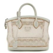 Pre-owned Fabric louis-vuitton-bags Louis Vuitton Vintage , White , Da...