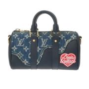 Pre-owned Leather louis-vuitton-bags Louis Vuitton Vintage , Blue , Da...