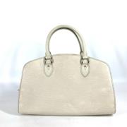 Pre-owned Leather louis-vuitton-bags Louis Vuitton Vintage , White , D...