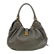 Pre-owned Leather louis-vuitton-bags Louis Vuitton Vintage , Gray , Da...