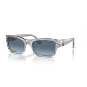 Grijs/Blauw Getinte Zonnebril Persol , Gray , Unisex