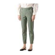 Groene Slim Pantalon voor Vrouwen Object , Green , Dames