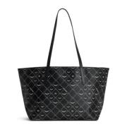 Monogram Shopper Tas in Zwart Zadig & Voltaire , Black , Dames