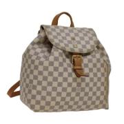 Pre-owned Canvas backpacks Louis Vuitton Vintage , Beige , Dames