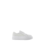 Witte Leren Casual Sneakers Armani Exchange , White , Dames