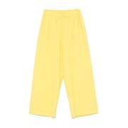 Gele Wijde Pijp Broek Fabiana Filippi , Yellow , Dames