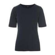 Zwarte Ribgebreide Blouse Naibu Stijl Bitte Kai Rand , Black , Dames