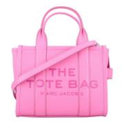 Bow Pink Leren Mini Tote Handtas Marc Jacobs , Pink , Dames