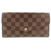 Pre-owned Canvas wallets Louis Vuitton Vintage , Brown , Dames