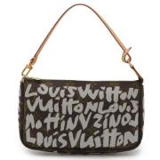 Pre-owned Canvas louis-vuitton-bags Louis Vuitton Vintage , Gray , Dam...