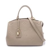 Pre-owned Leather louis-vuitton-bags Louis Vuitton Vintage , Gray , Da...